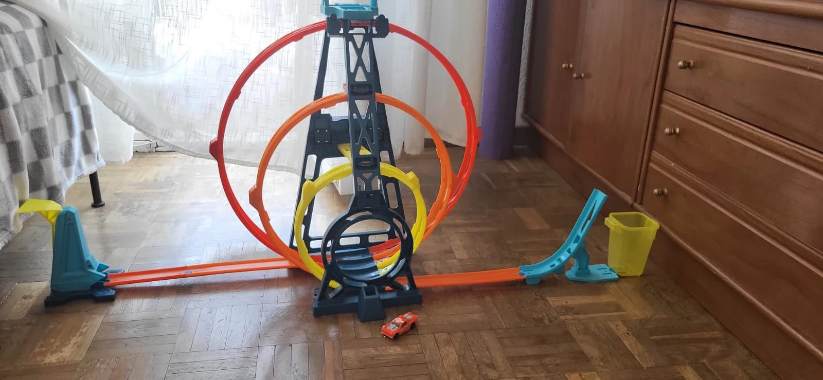 🏎️ Ótima pista Hot Wheels com loop triplo em muito bom estado! – photo 2